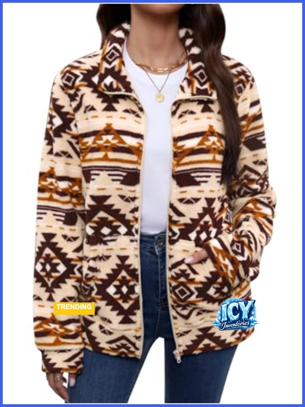 Women's Sherpa Fleece Full Zip Jacket Soft Warm Winter Casual